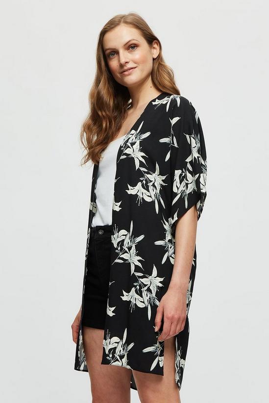 Dorothy Perkins Mono Tropical Short Sleeve Cover Up 1