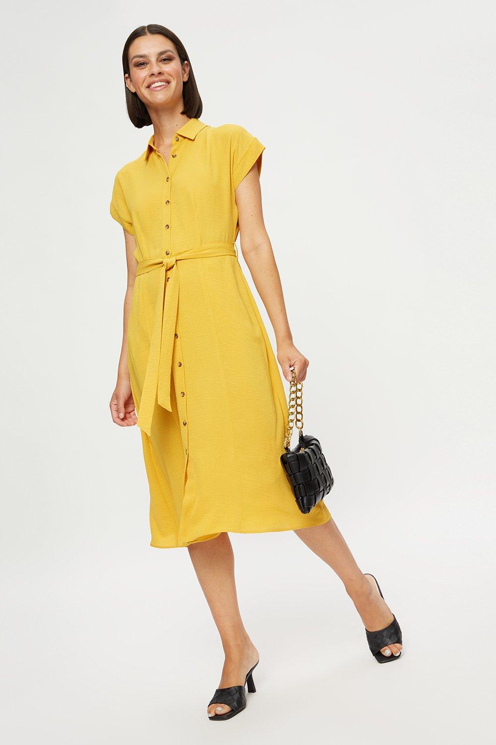 Dorothy perkins hot sale mustard dress