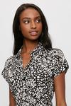 Dorothy Perkins Mono Leopard Tie Waist Shirt Dress thumbnail 4