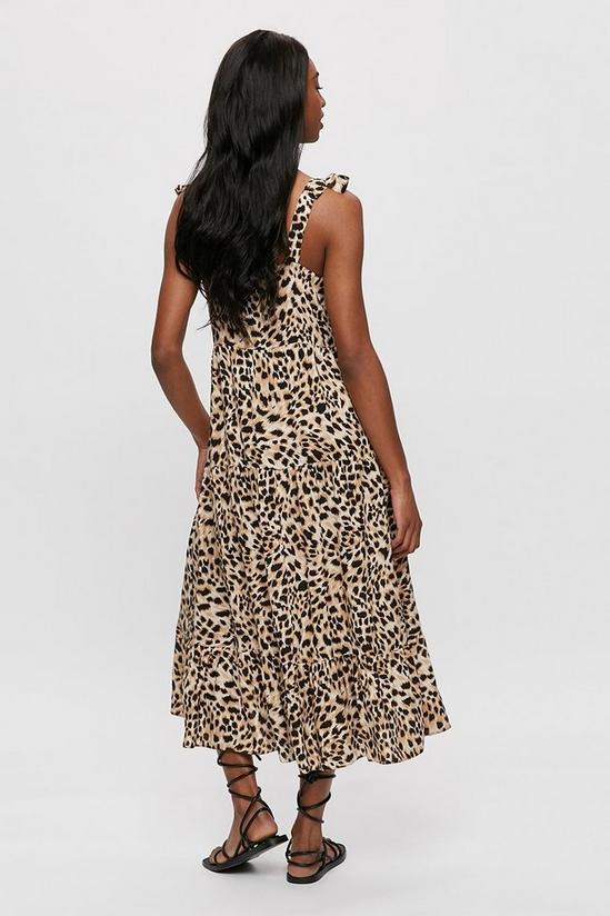 Dorothy Perkins Leopard Tie Strap Midaxi Dress 3