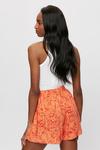 Dorothy Perkins Coral Orange Leaf Tie Front Shorts thumbnail 3
