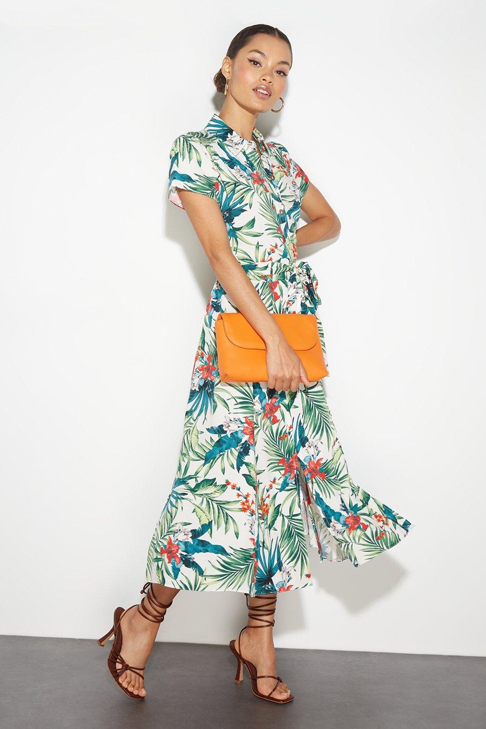 Dorothy perkins clearance tropical print dress