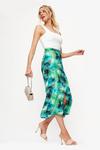 Dorothy Perkins Green Tropical Midi Skirt thumbnail 1