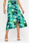 Dorothy Perkins Green Tropical Midi Skirt thumbnail 2