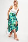 Dorothy Perkins Green Tropical Midi Skirt thumbnail 4