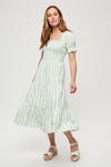 Dorothy Perkins Sage Stripe Midi Dress thumbnail 2