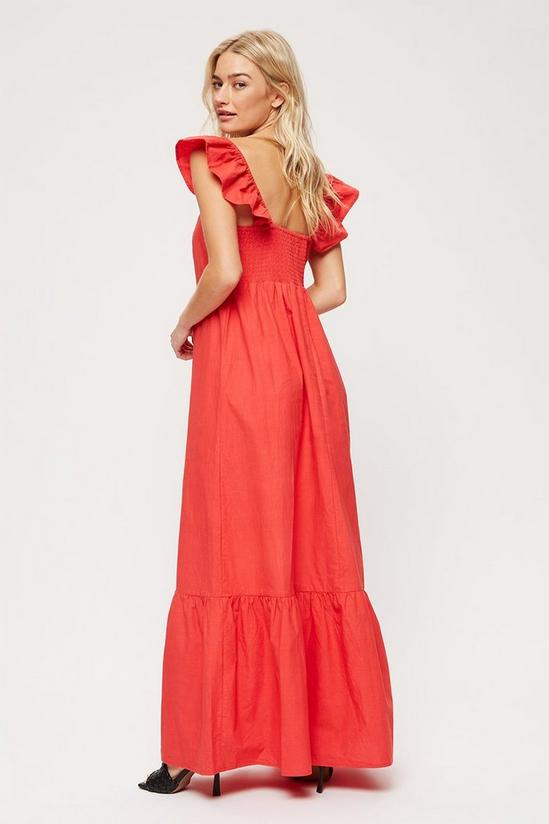 Dorothy Perkins (Me) Red Ruffle Strap Midi Dress 3