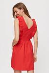 Dorothy Perkins Red Shirred Mini Dress thumbnail 3