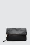 Dorothy Perkins Real Leather Foldover Clutch thumbnail 1