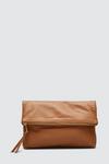 Dorothy Perkins Real Leather Foldover Clutch thumbnail 1