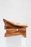 Dorothy Perkins Real Leather Foldover Clutch thumbnail 4