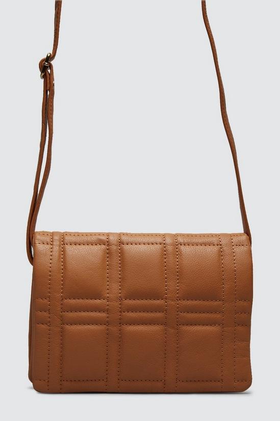 Dorothy Perkins Real Leather Quilted Cross Body 1