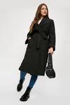 Dorothy Perkins Tall Long Quilted Wrap Coat thumbnail 1