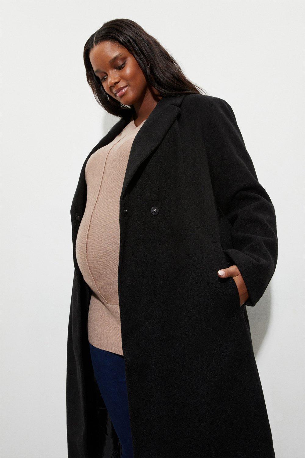 Maternity coat 2025 plus size