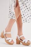 Dorothy Perkins Wide Fit Rome Cross Strap Wedges thumbnail 1