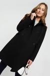 Dorothy Perkins Maternity Dolly Coat With Faux Fur Collar thumbnail 2