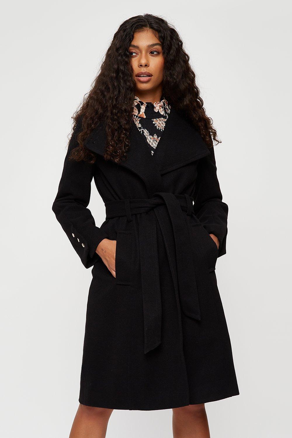 Dorothy perkins clearance wrap coat