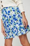 Dorothy Perkins Blue Floral Print Flippy Mini Skirt thumbnail 4