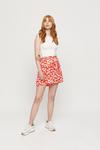 Dorothy Perkins Red Ditsy Tie Front Woven Shorts thumbnail 1