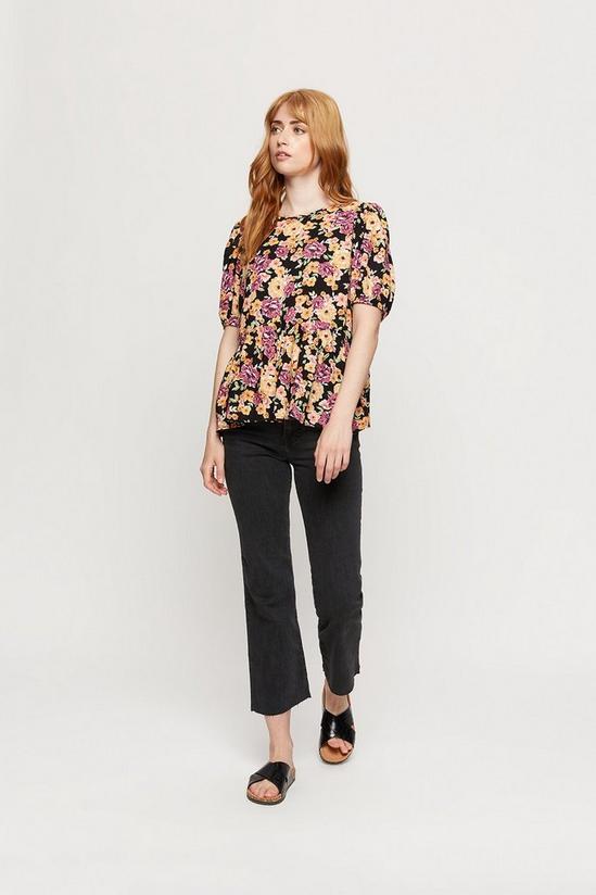 Dorothy Perkins Multicoloured Ditsy Puff Sleeve Top 2