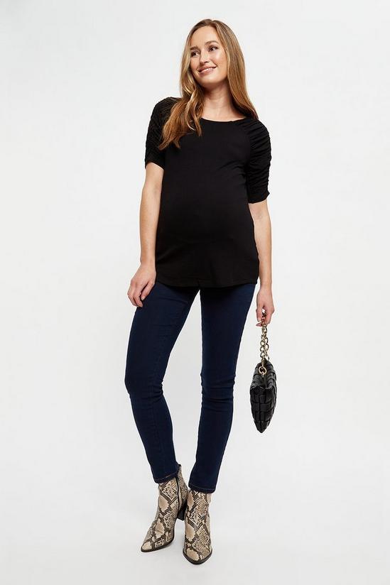 Dorothy Perkins Maternity Ruched Sleeve Top 2