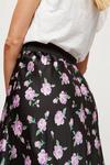 Dorothy Perkins Tall Lilac Floral Bias Cut Satin Midi Skirt thumbnail 4