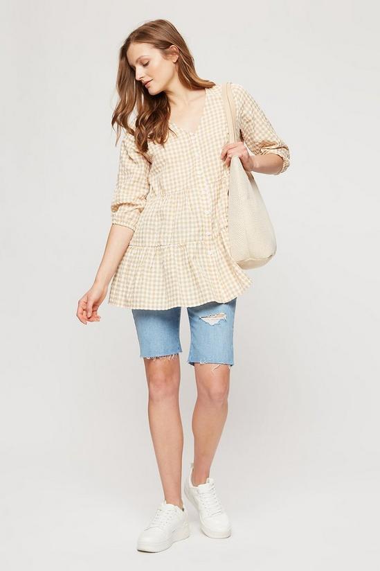 Dorothy Perkins Stone Gingham Tiered Tunic 2