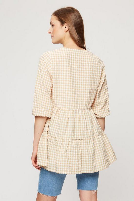 Dorothy Perkins Stone Gingham Tiered Tunic 3