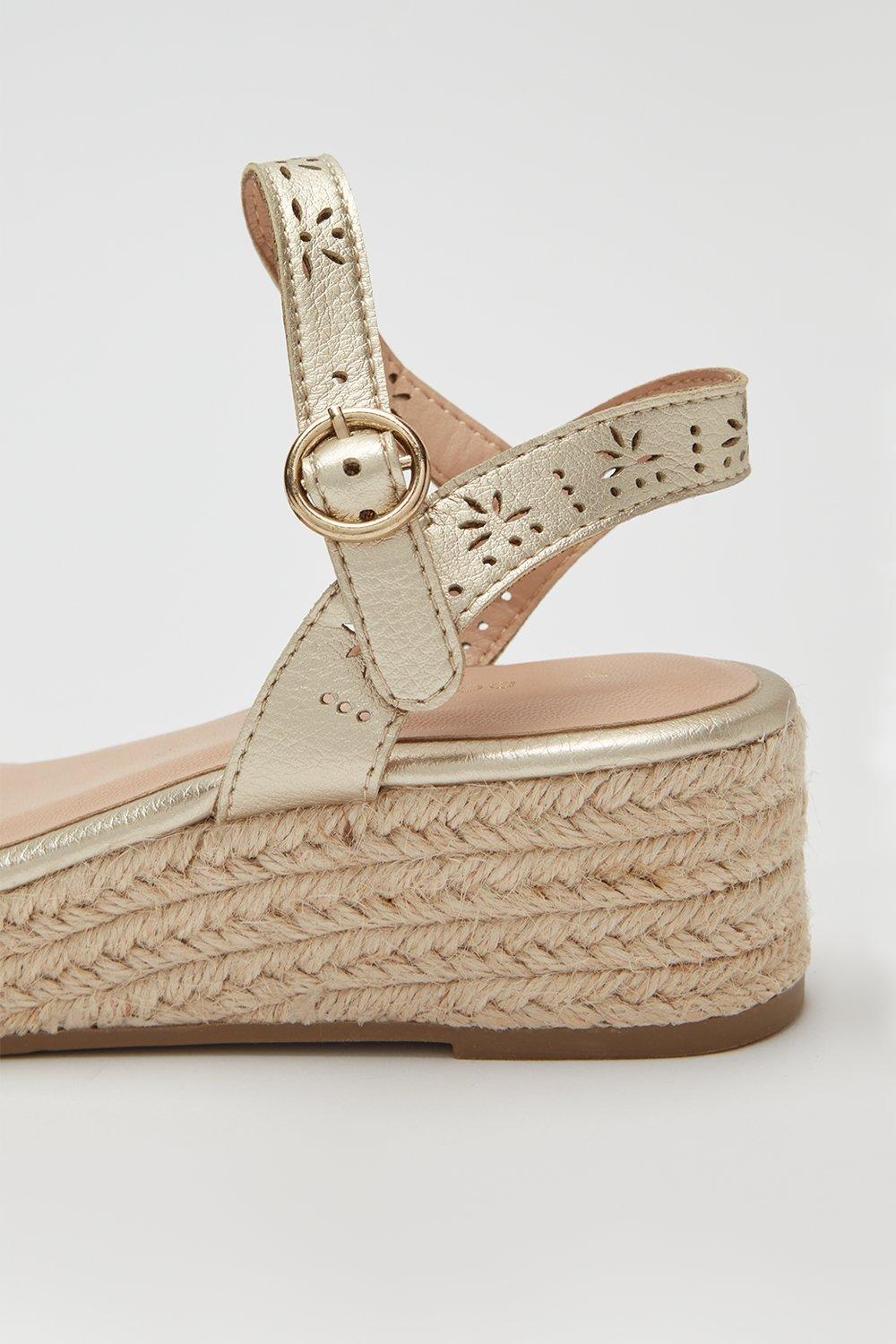 Gold wedges hot sale dorothy perkins