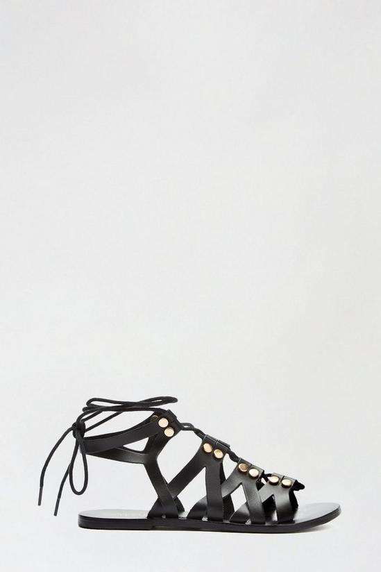Dorothy Perkins Leather Jeanie Lace Up Gladiator Sandal 1