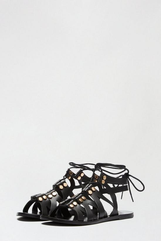 Dorothy Perkins Leather Jeanie Lace Up Gladiator Sandal 2