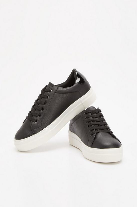 Dorothy Perkins Wide Fit Imagine Lace Up Trainers 4