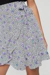 Dorothy Perkins Purple Floral Frill Mini Skirt thumbnail 4