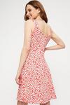 Dorothy Perkins Pink Floral Ruched Front Strappy Mini Dress thumbnail 3