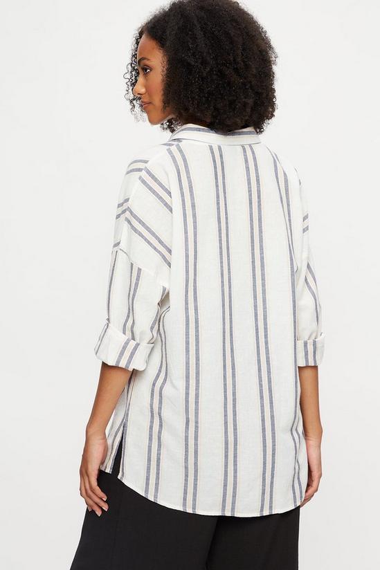 Dorothy Perkins Tall Stripe Linen Look Shirt 3