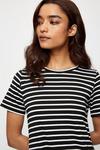 Dorothy Perkins Petite Mono Stripe T Shirt Maxi Dress thumbnail 4