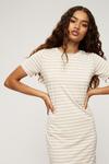 Dorothy Perkins Petite Neutral Stripe T Shirt Midi Dress thumbnail 1