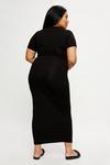 Dorothy Perkins Curve Black T-shirt Maxi Dress thumbnail 3