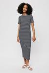 Dorothy Perkins Tall Navy Stripe T-shirt Midi Dress thumbnail 2