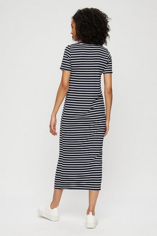 Dorothy Perkins Tall Navy Stripe T-shirt Maxi Dress 3