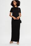 Dorothy Perkins Tall Black T-shirt Maxi Dress thumbnail 2