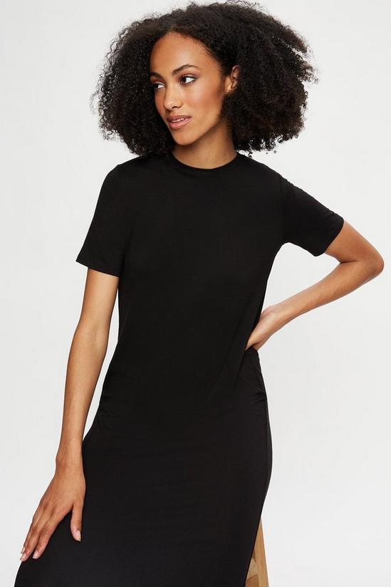 Dorothy Perkins Tall Black T-shirt Maxi Dress 4