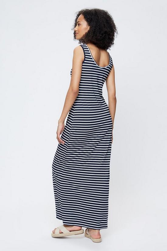 Dorothy Perkins Tall Navy Stripe Sleeveless Maxi Dress 3