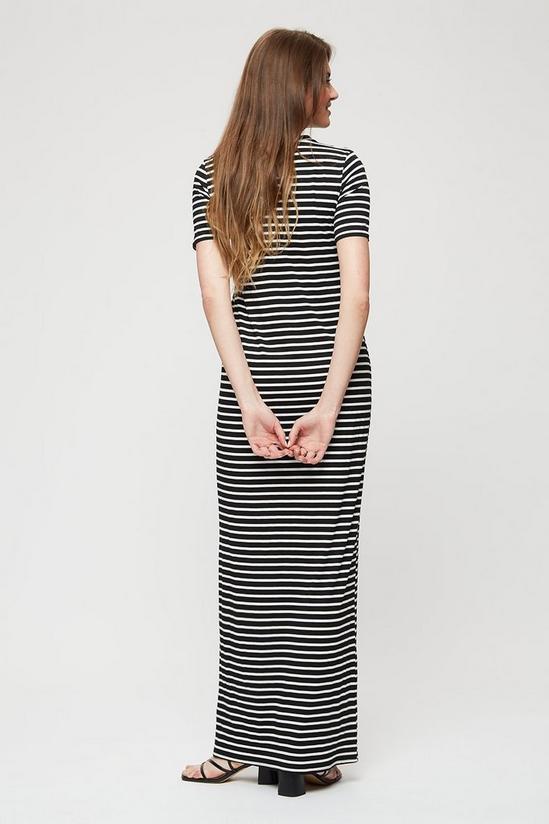 Dorothy Perkins Tall Mono Stripe T-shirt Maxi Dress 3