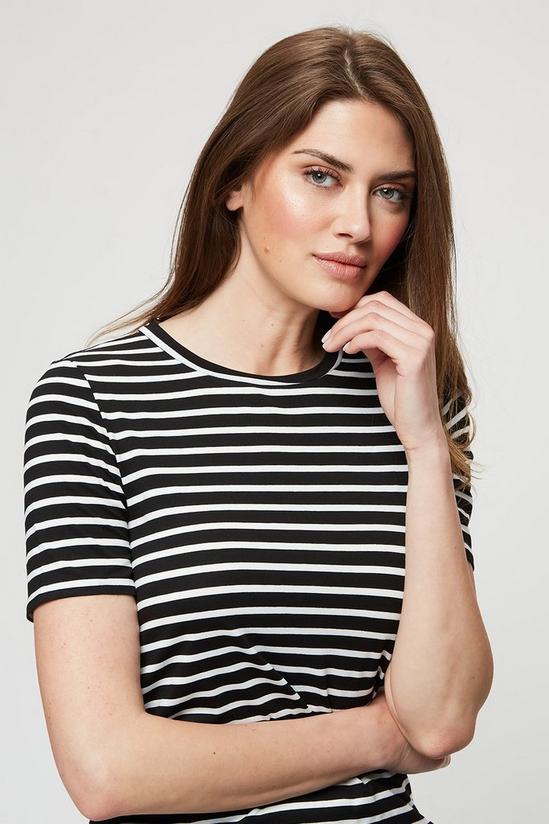 Dorothy Perkins Tall Mono Stripe T-shirt Maxi Dress 4