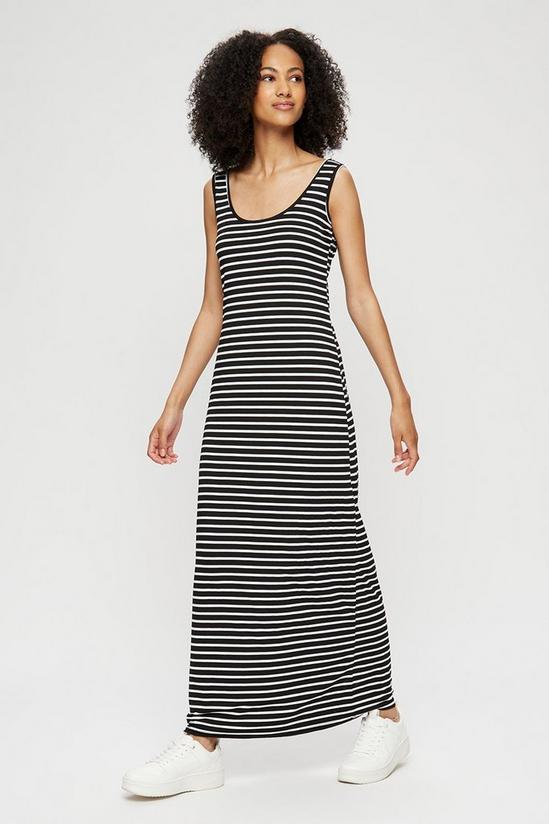Dorothy Perkins Tall Mono Stripe Sleeveless Maxi Dress 2