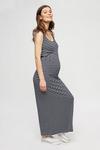 Dorothy Perkins Maternity Navy Stripe Sleeveless Maxi Dress thumbnail 1