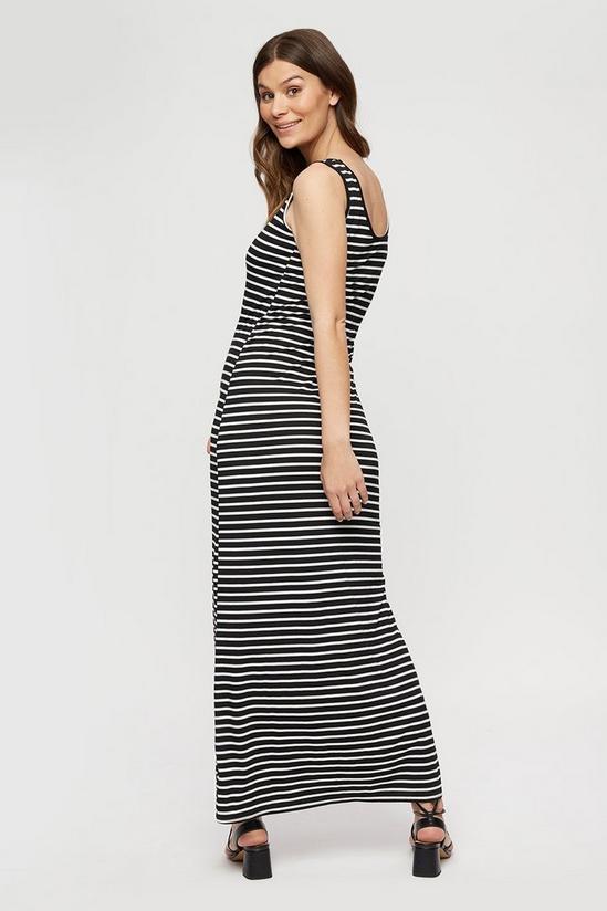 Dorothy Perkins Maternity Mono Stripe Sleeveless Maxi Dress 3