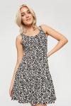 Dorothy Perkins Petite Heart Fit And Flare Dress thumbnail 4