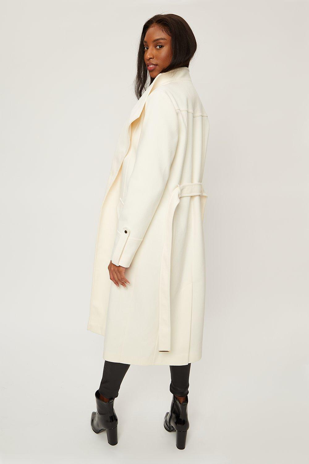 Cream military clearance coat